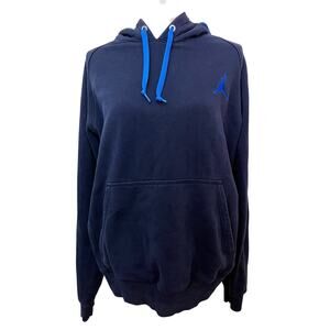 Jordan Pullover Hoodie Logo Size Large Navy Blue